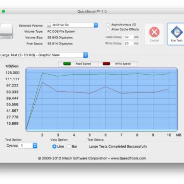 Test velocità su Mac Mini fine 2012 usando QuickBench
