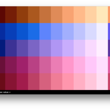 Esempio palette visualizzata da Chroma
