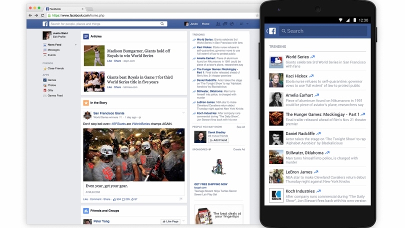 Fadcebook Trending Topics