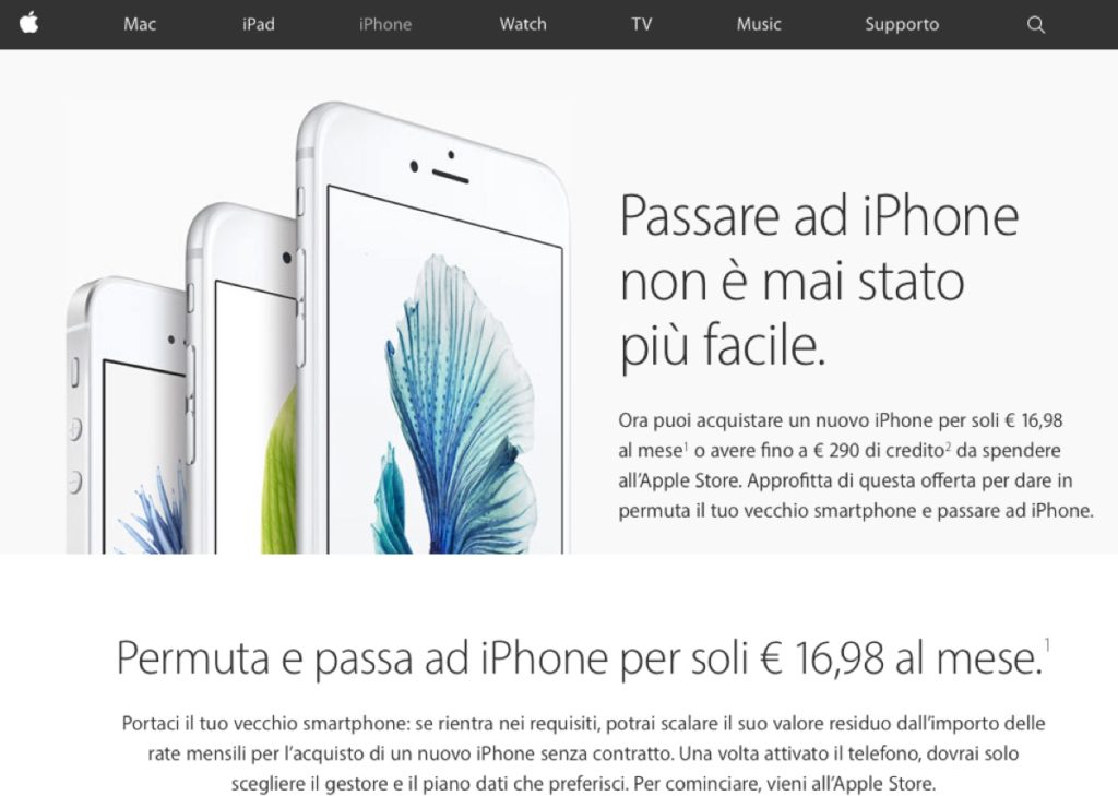 ritiro e valutazione iPhone apple 2