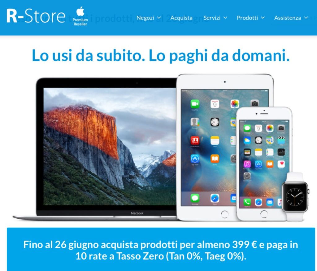 R-store tasso zero totale 1200