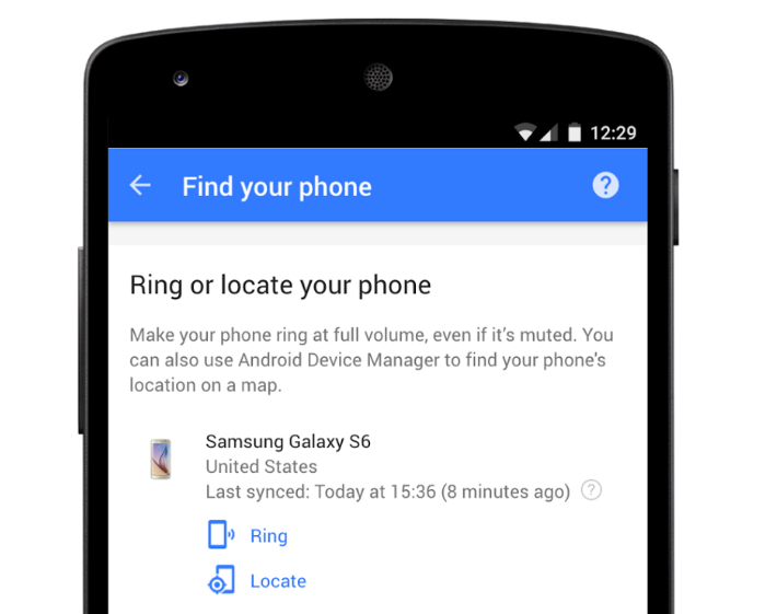 Trova il tuo Telefono google