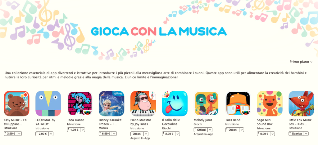 gioca con la musica