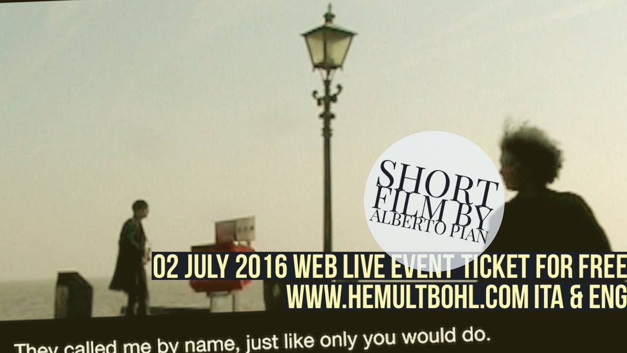 Prima mondiale Hemult Bohl, cortometraggio e conferenza con Alberto Pian gratis via web hemult bohl alberto pian 1