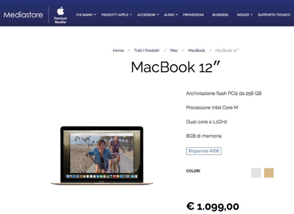 mediastore macbook 12 1099 euro 1200