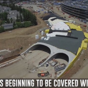 video apple campus 2 giugno tunnel