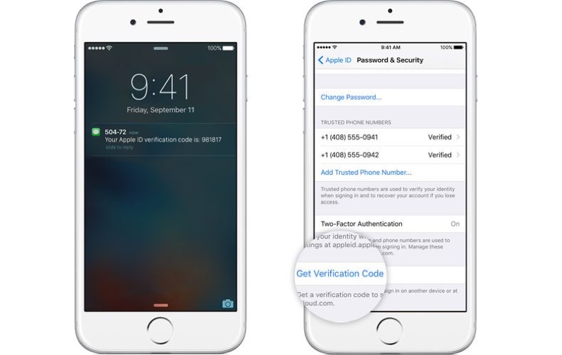 verifica SMS apple autenticazione