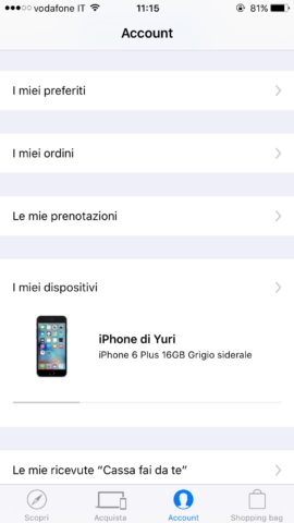 Apple store 4 per iOS 12