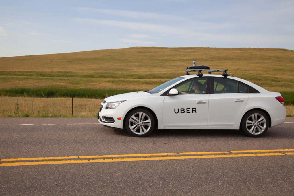 Una mapping car di Uber