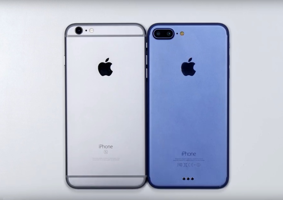 iPhone 7 Plus blu mockup 900