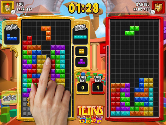 tetris battle drop