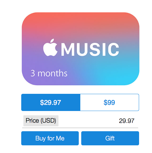 Abbonamento annuali Apple Music