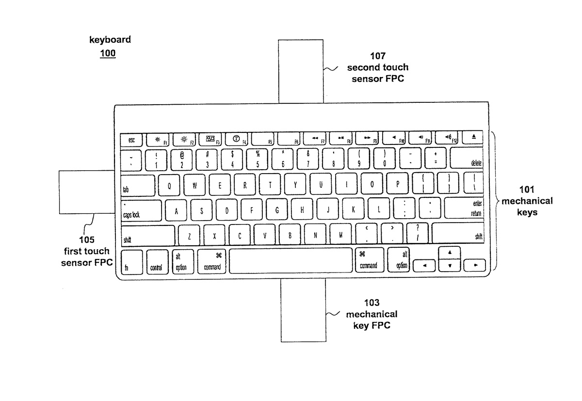 brevetto apple tastiera 1