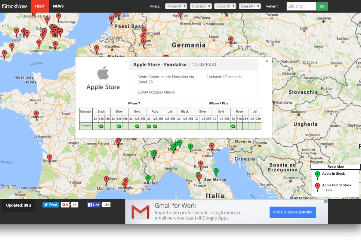 disponibilita iPhone 7 3