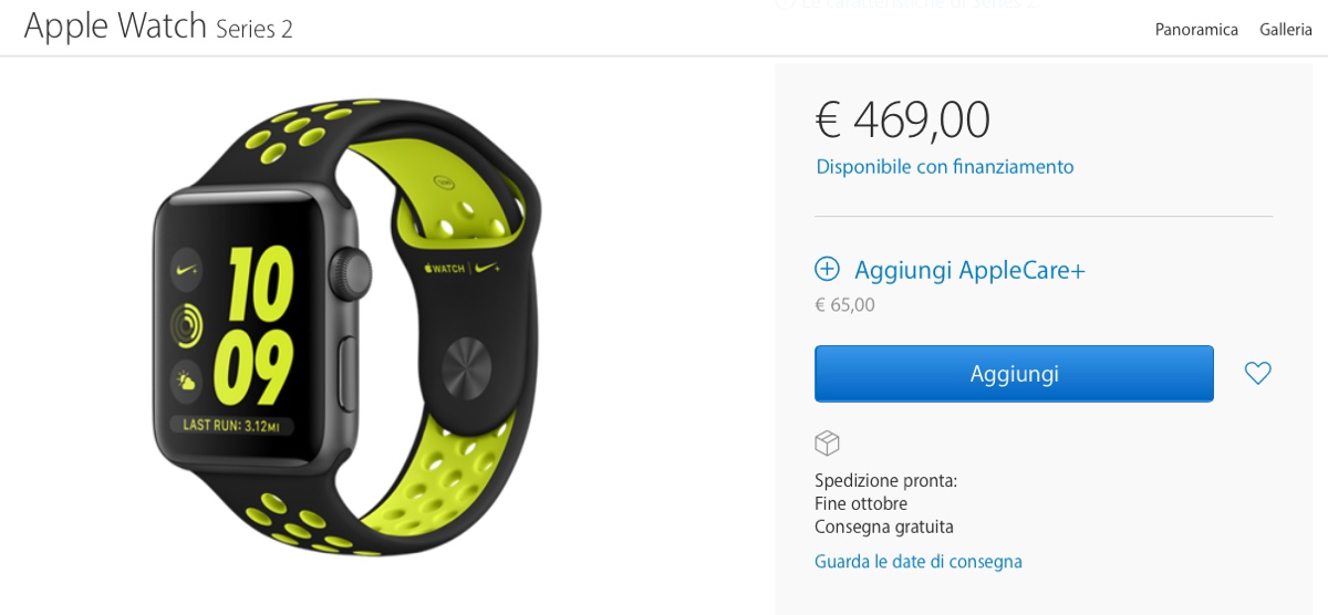 preordini Apple Watch nike