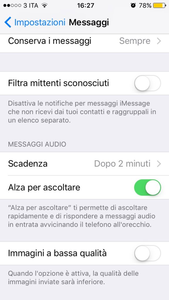 segreti iOS 10 1