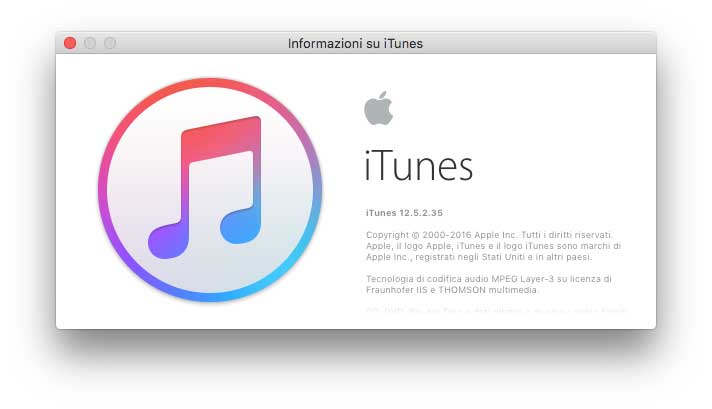 iTunes 12.5.2