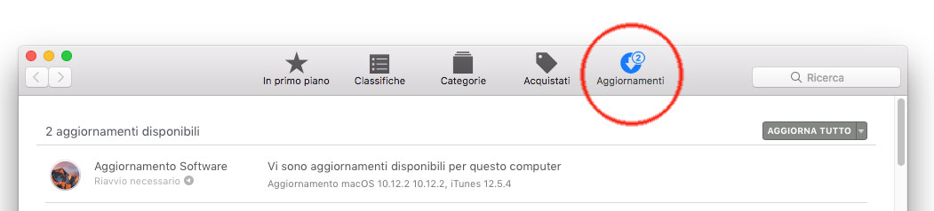 Aggiornamenti macOS