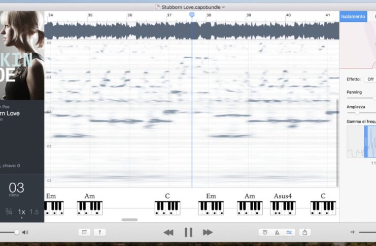 Capo, la geniale app per musicisti è pronta per la Touch Bar