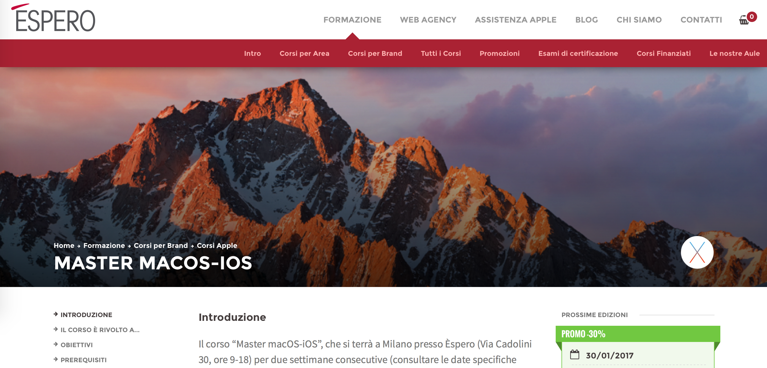 Master macOS-iOS espero master macos-ios