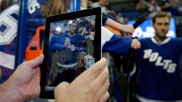 iPad usato nell'NHL