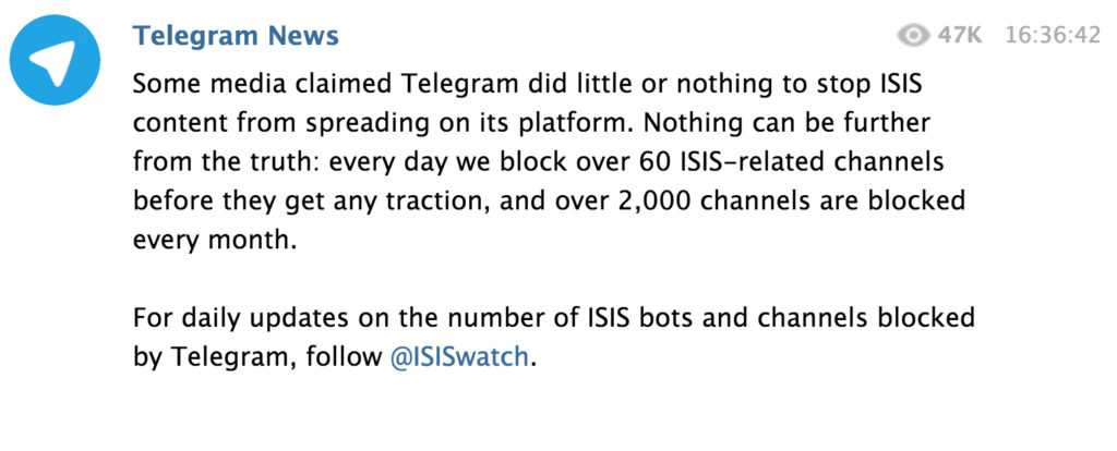 telegram-isis