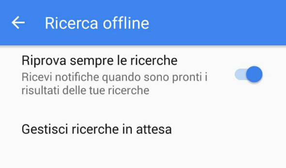 ricerche web offline