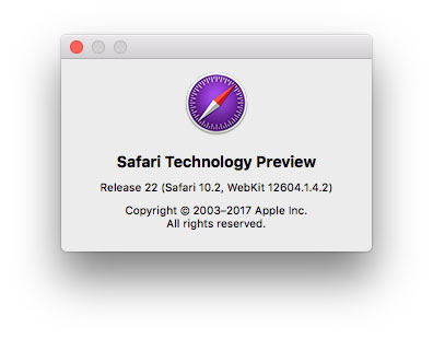 Safari Technology Preview 22 