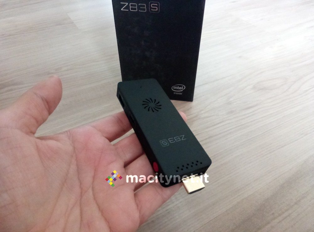 Recensione Z83S TV Dongle, il PC Intel con Windows 10 che sta in tasca