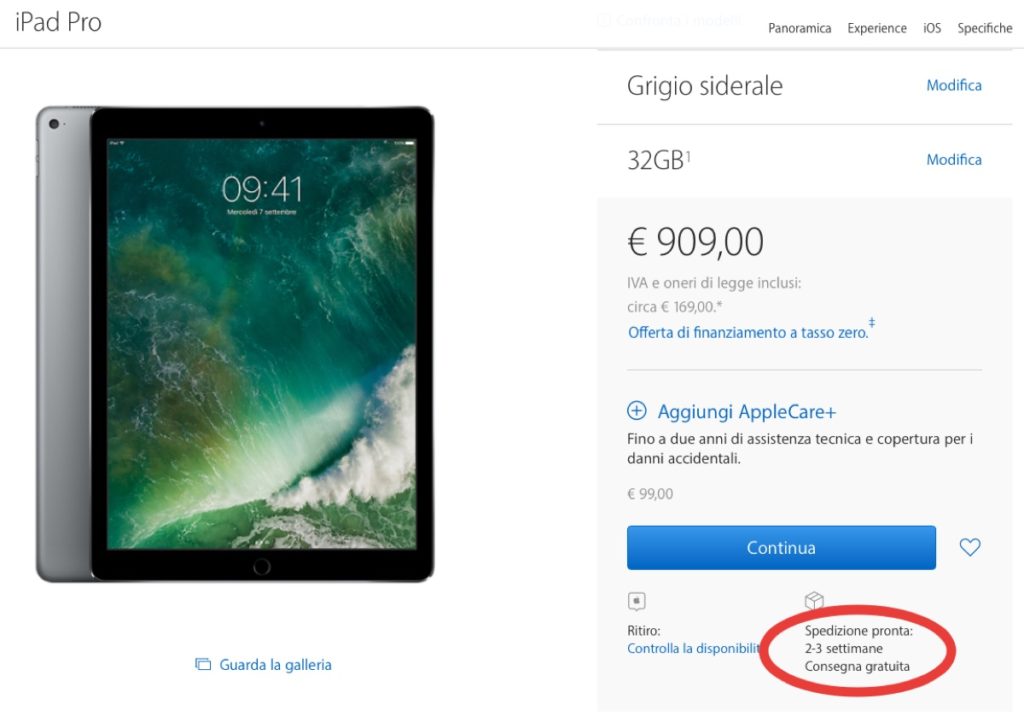 ipad pro 129 slitta 2