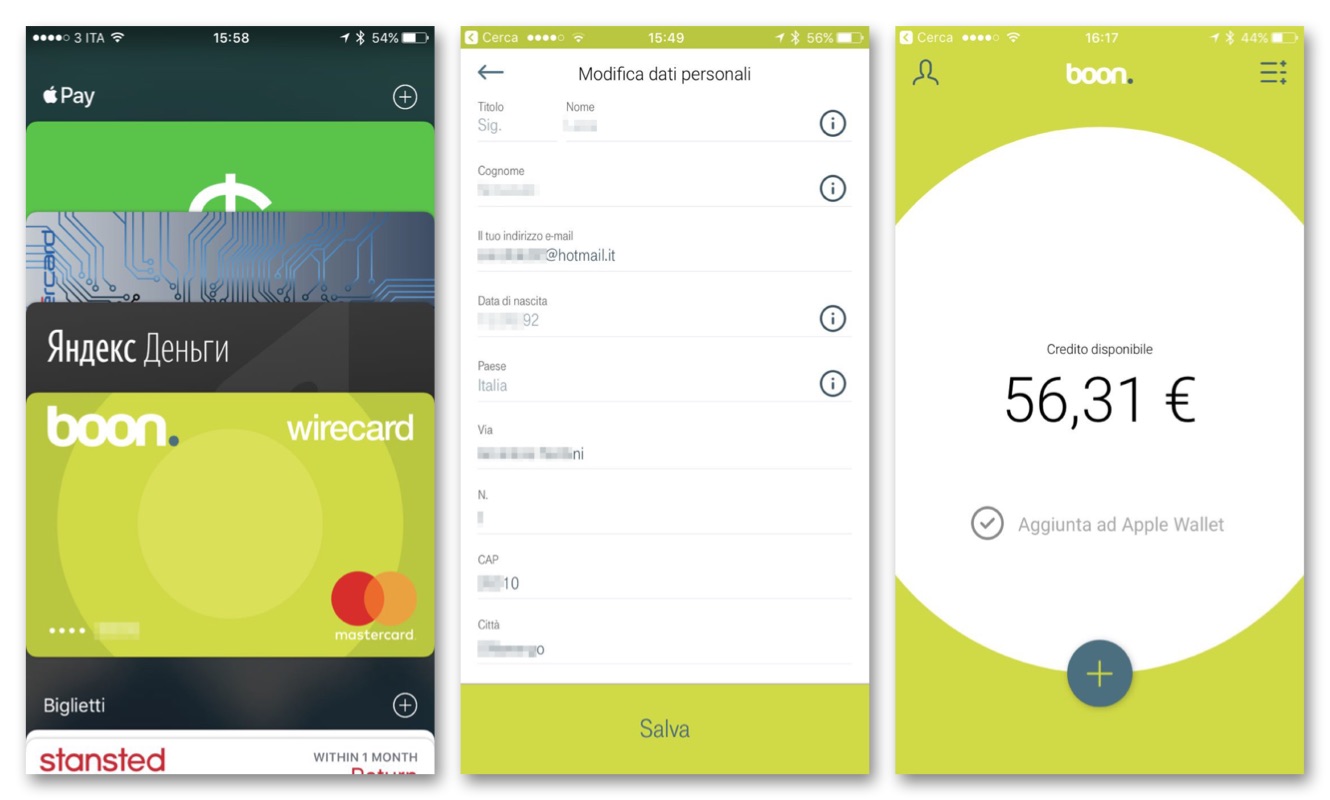 Apple Pay Italia Boon