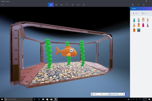 Windows 10 Creators Update paint 3D