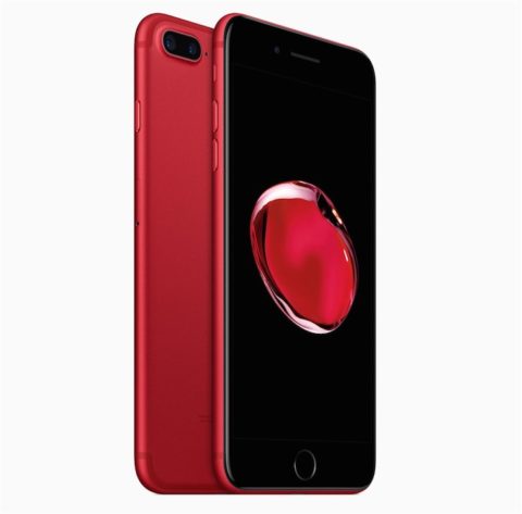 iphone 7 rosso frontale nero 1