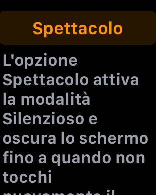 modalita spettacolo 2 watch