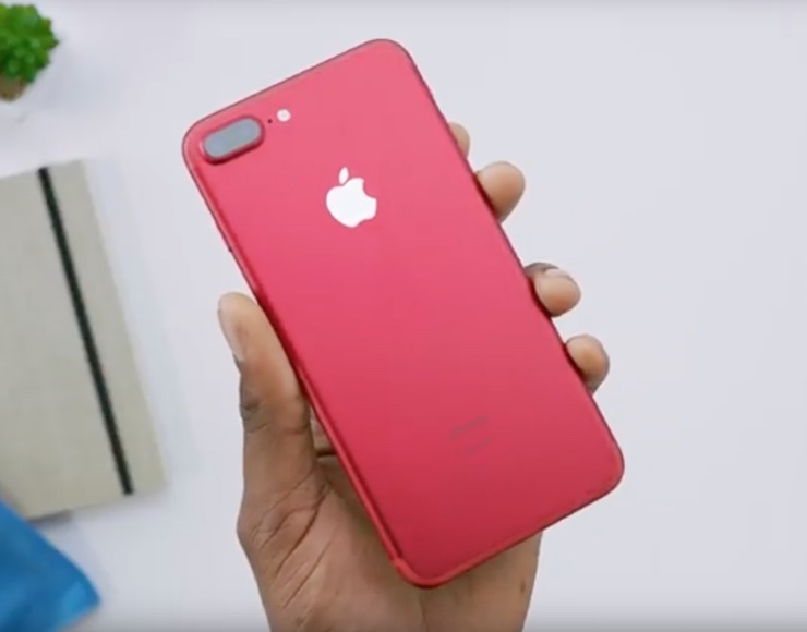 unboxing iPhone 7 rosso