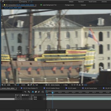 After Effects CC - Camera Shake Deblur - Before