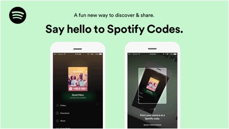 Con Spotify Codes condividere brani, album e playlist è facile come fare una foto Spotify Codes 1