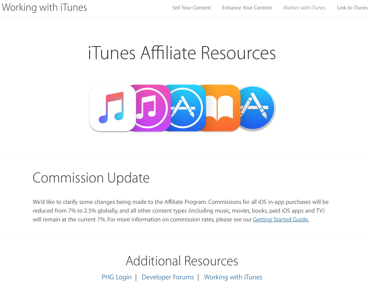 affiliazione itunes