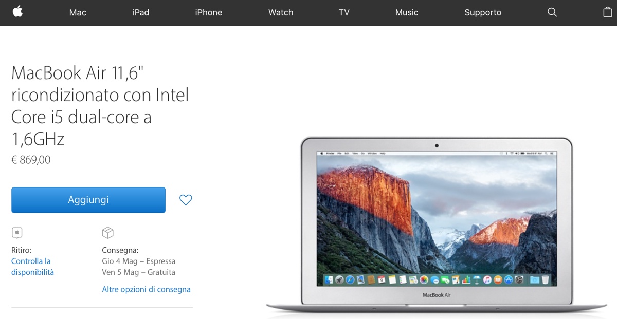 ricondizionati apple store