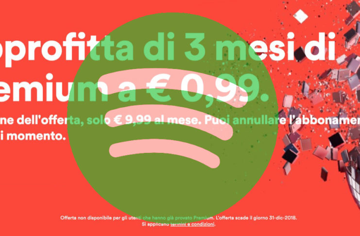 Spotify Premium per 3 mesi a 0,99 euro: ritorna l’offerta estiva