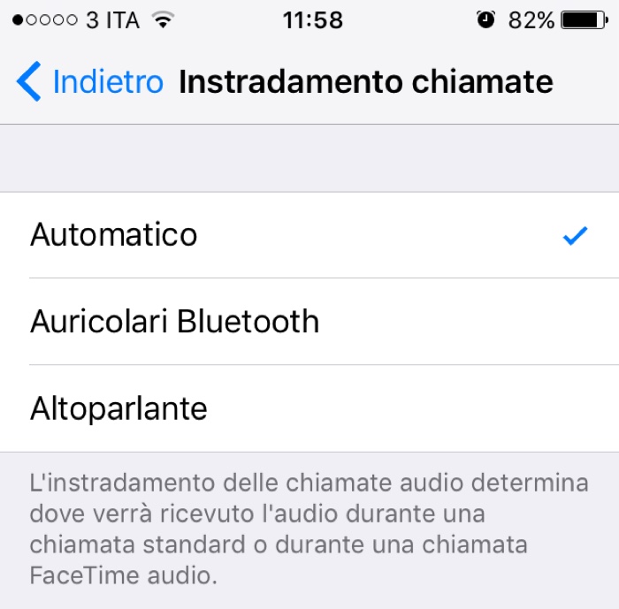 ios 10 instradamento chiamate