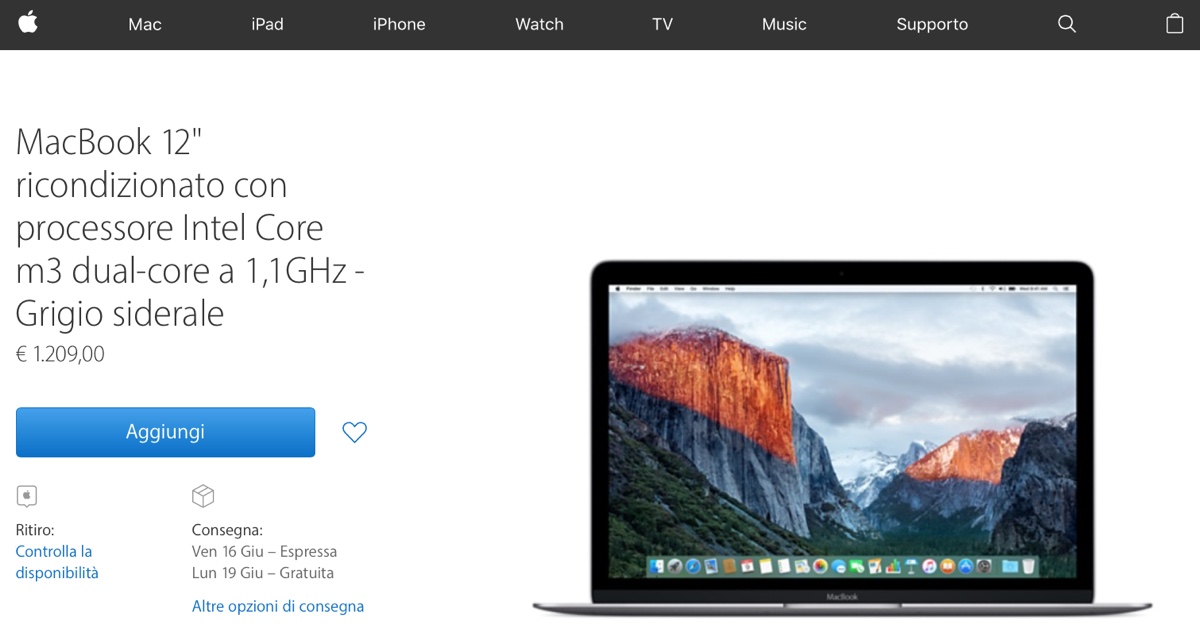 ricondizionati apple macbook 12