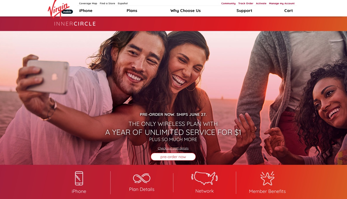 virgin mobile iphone only 1200