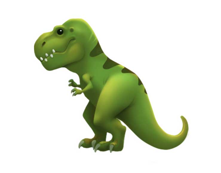 emoji t-rex