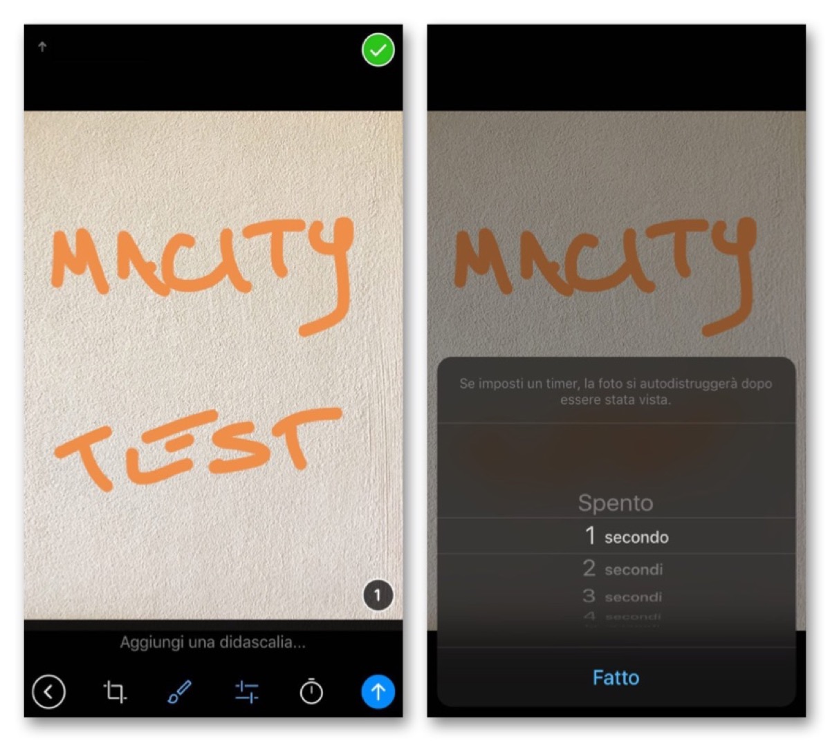 telegram foto autodistrugge