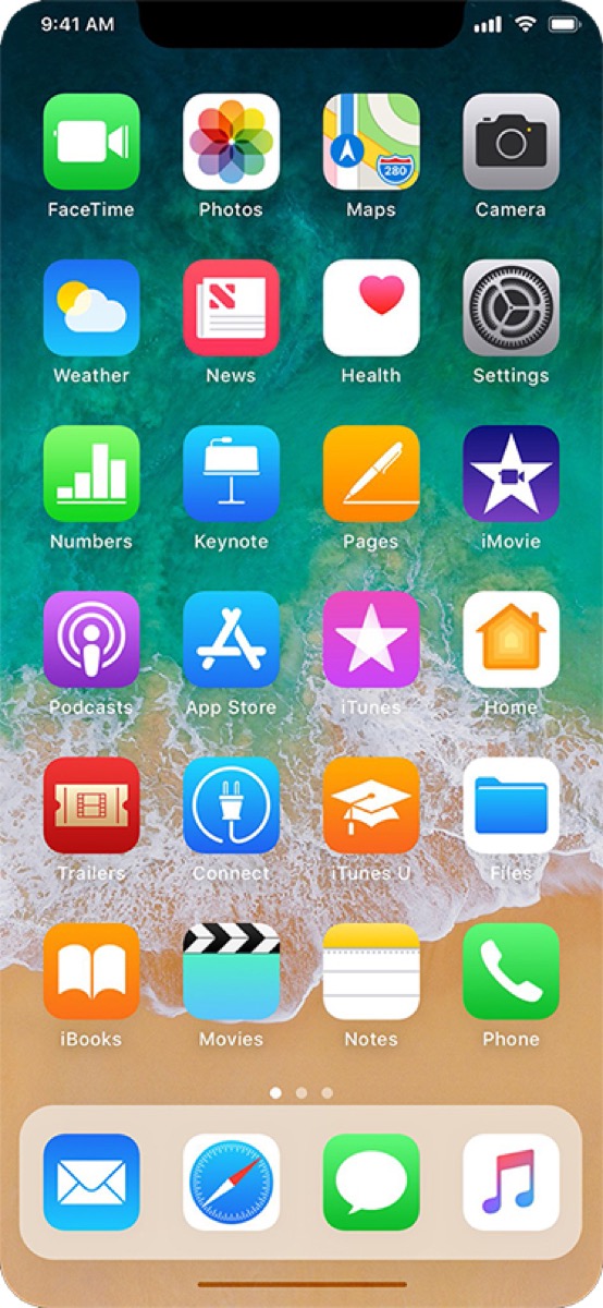 schermata home iPhone 8