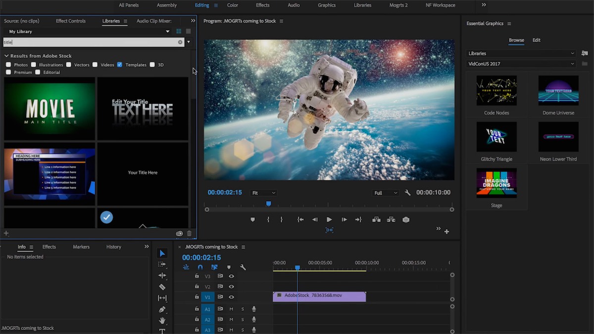 adobe creative cloud video Adobe Stock Motion Graphics Templates - Screenshots