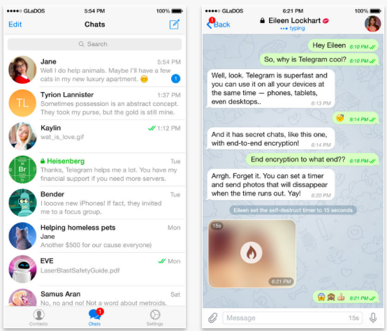 telegram per iOS