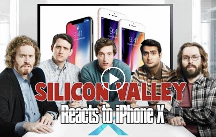 iphone x demolito serie tv silicon valley