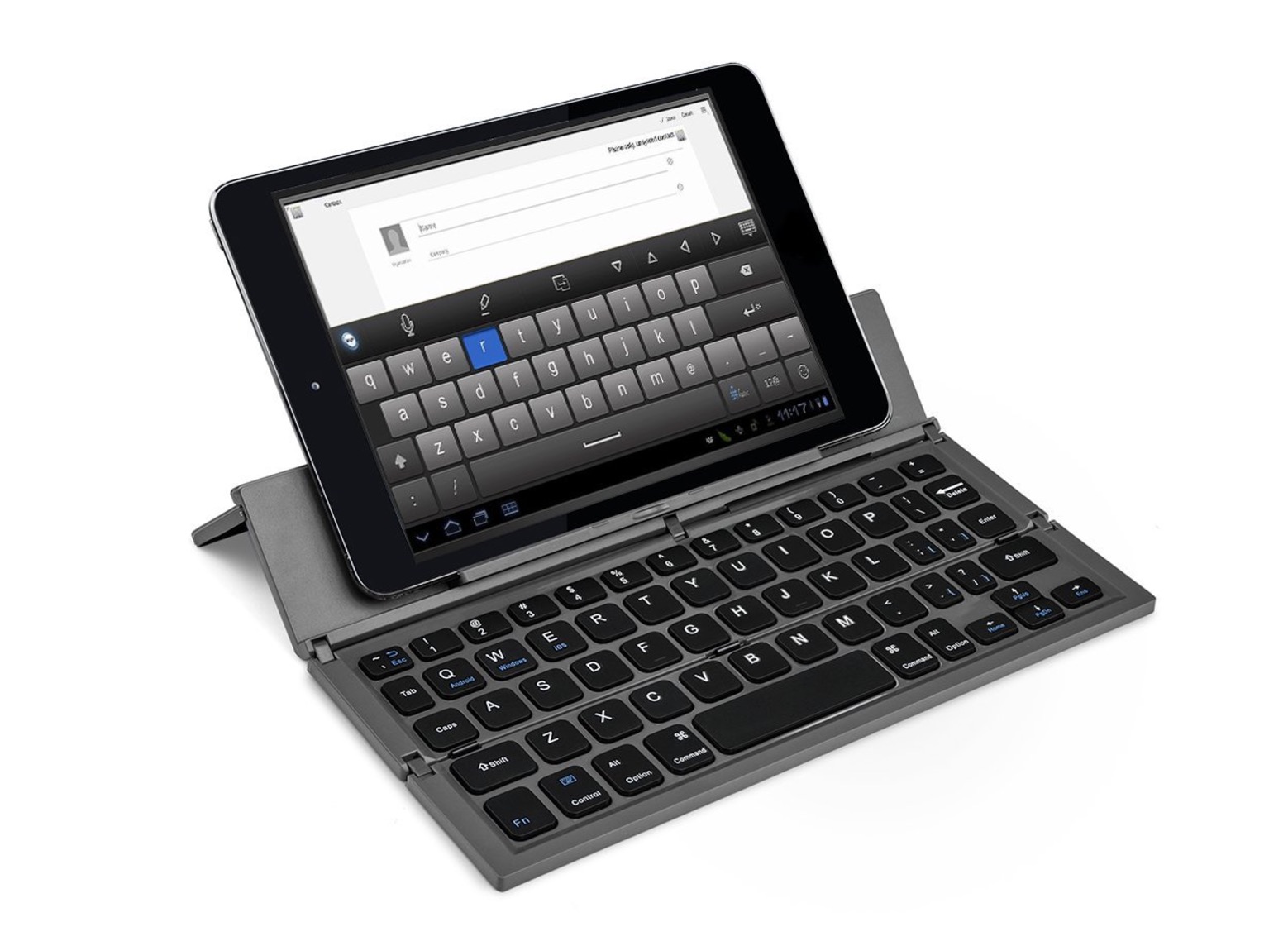Tastiera Bluetooth ripiegabile per smartphone e tablet in offerta a 21,59  euro 